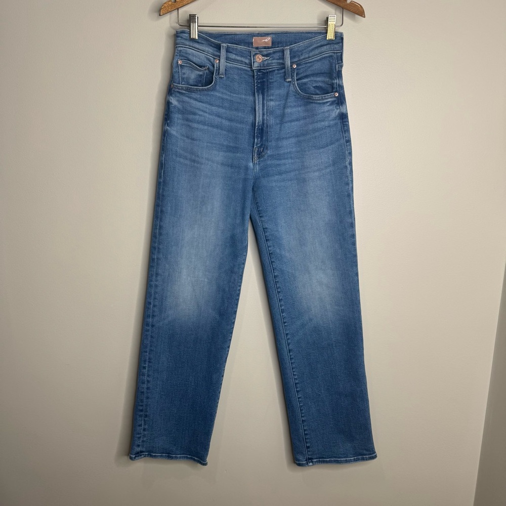 MOTHER Rambler Zip Flood in Out of the Blue wash